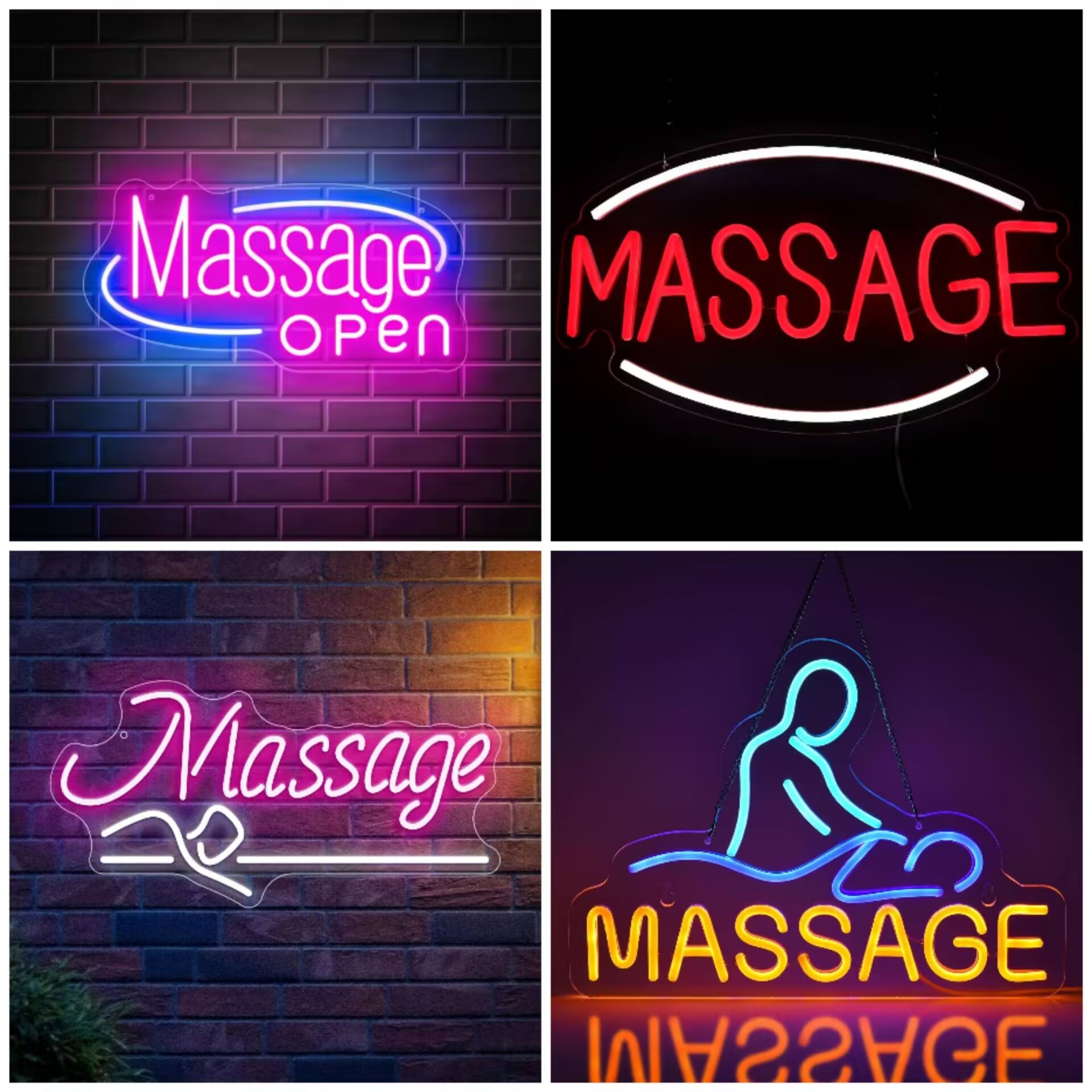 Wellness Spa With Hotel - Letreiro de Neon LED Aberto para