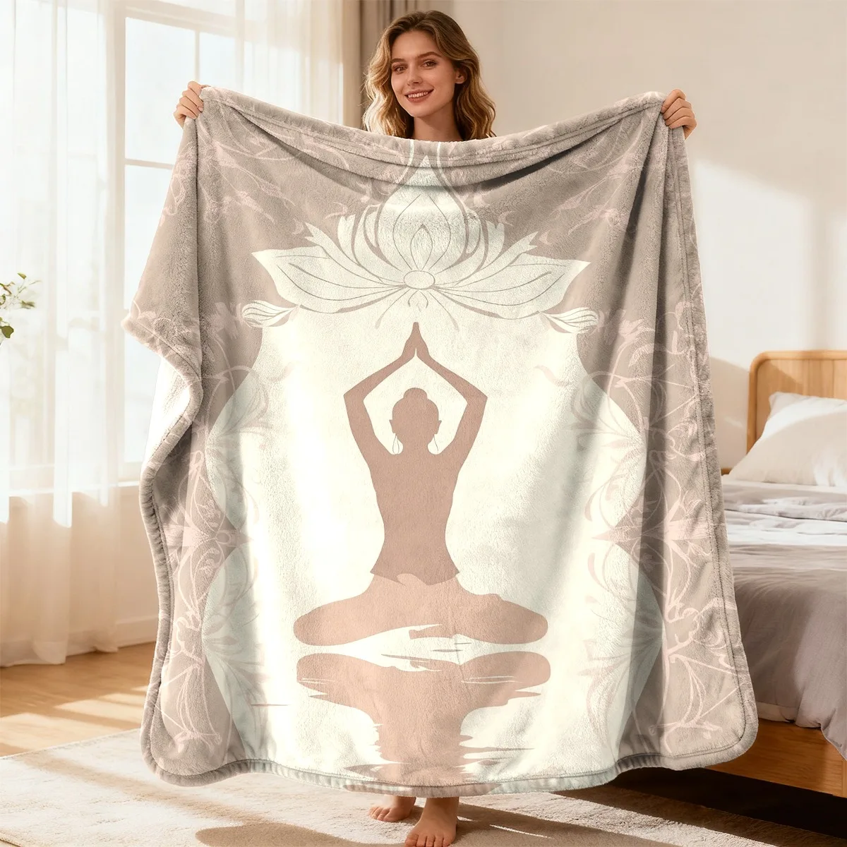 Spa Wellness Yoga - Manta Luxuosa de Yoga e Meditação