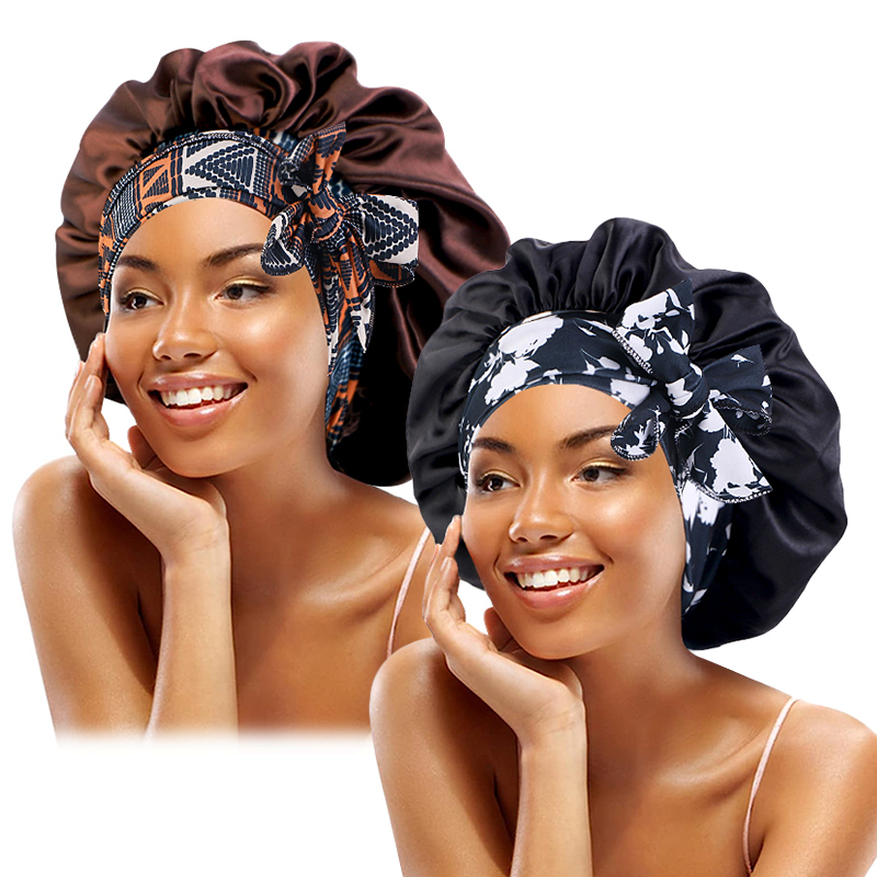 Hair Spa Wellness - 2 pçs/lote boho impresso bandana cetim