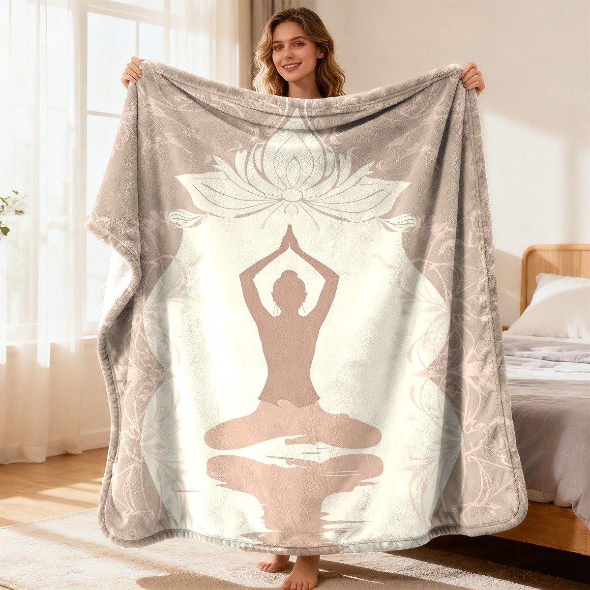 Spa Wellness Yoga - Manta Luxuosa de Yoga e Meditação